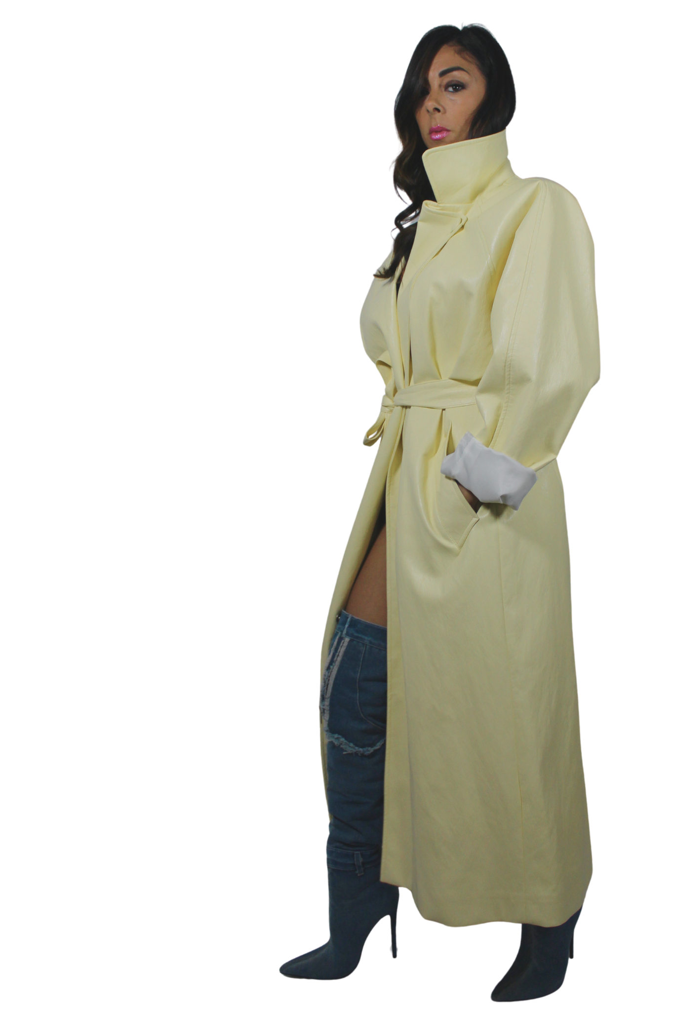 Cappotto Oversize in Pelle by Lumina