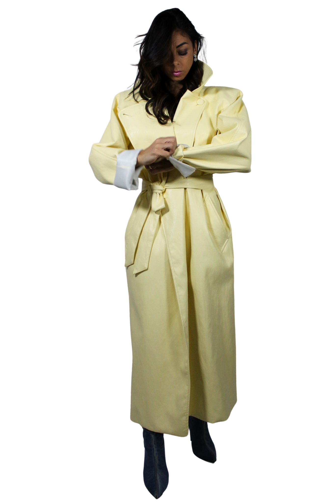 Cappotto Oversize in Pelle by Lumina