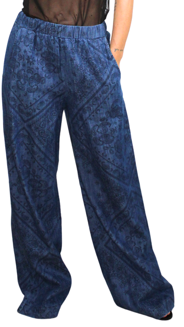 Pantaloni Stampa Bandana Jacquard By Kontatto