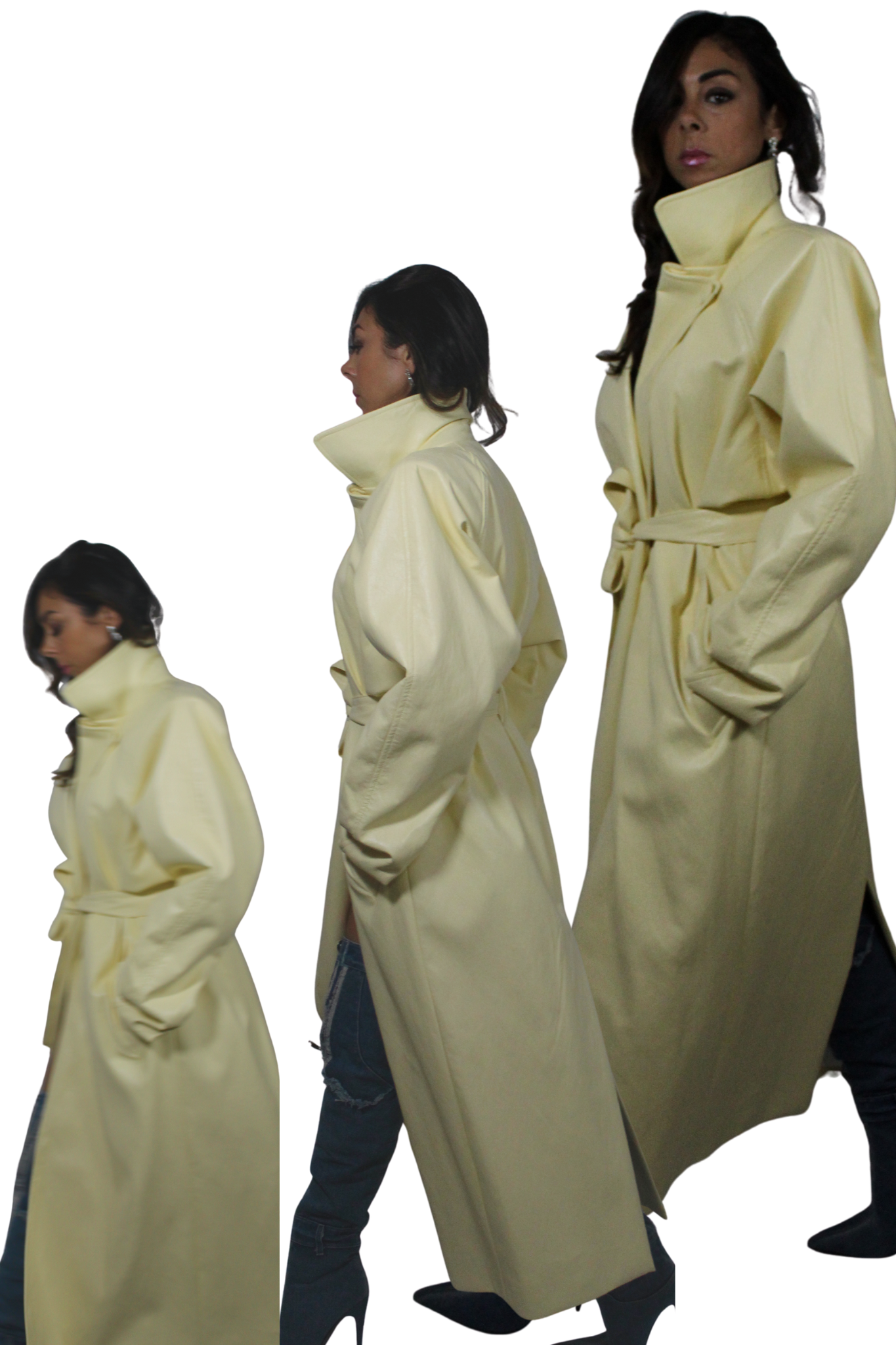 Cappotto Oversize in Pelle by Lumina