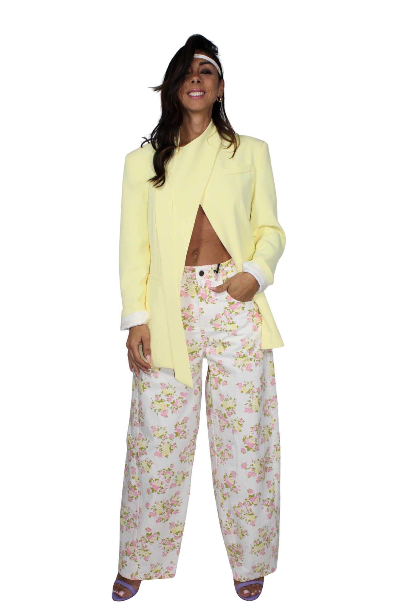 Pantalone fiori by Lumina