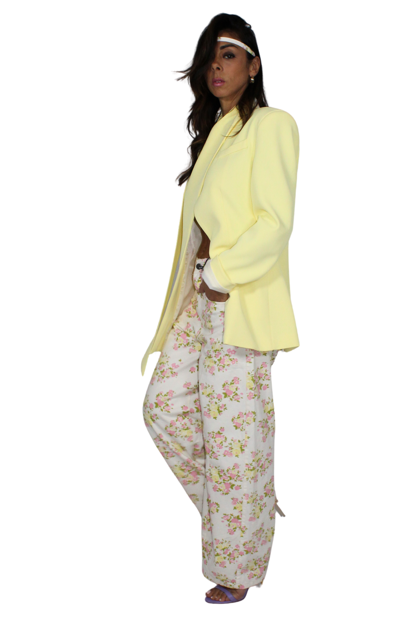 Pantalone fiori by Lumina