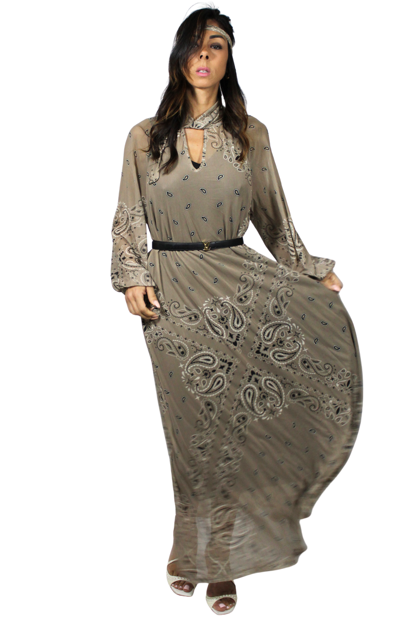 Abito Lungo Paisley by Lumina