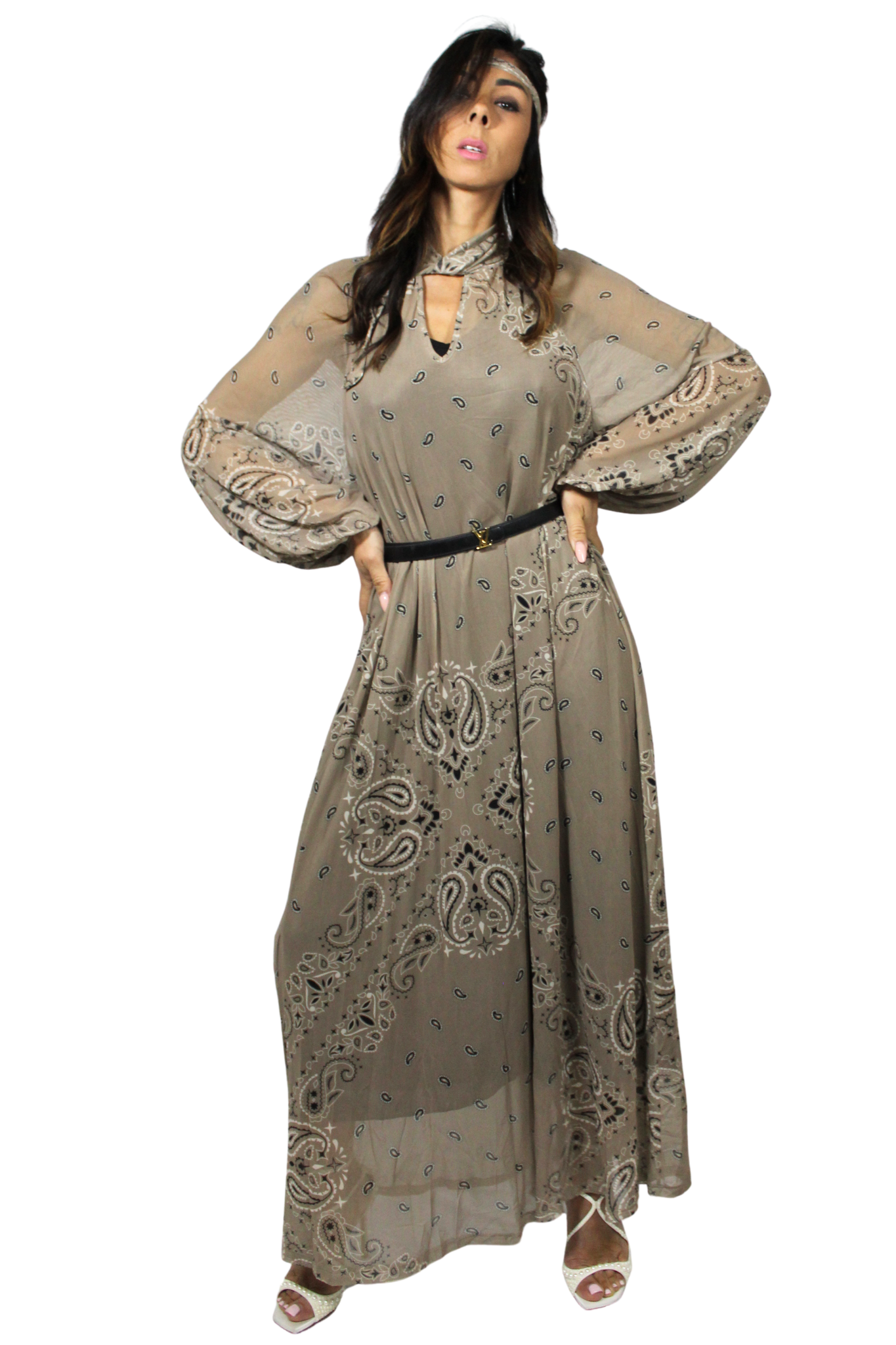 Abito Lungo Paisley by Lumina