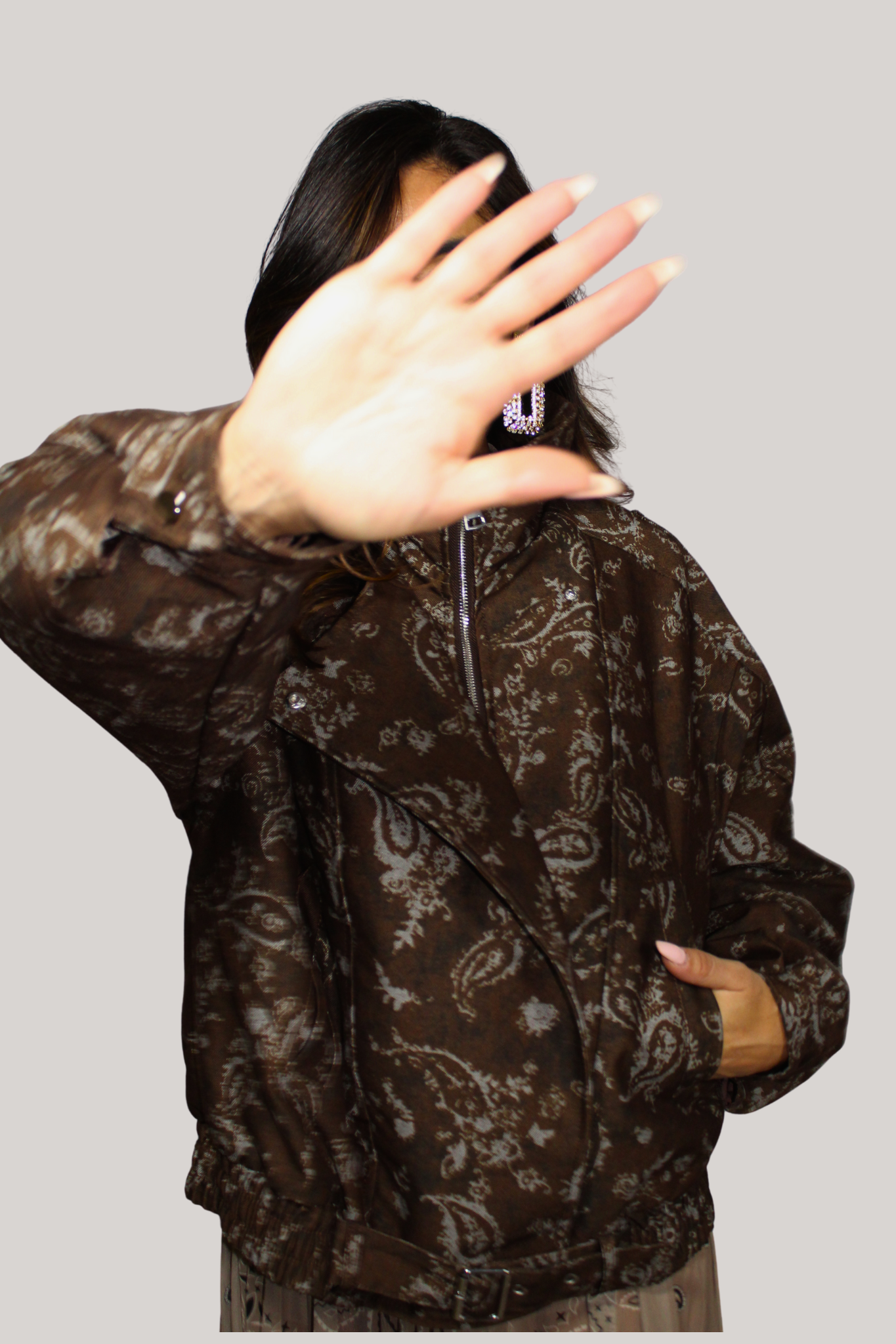 Giacca Bomber Paisley
