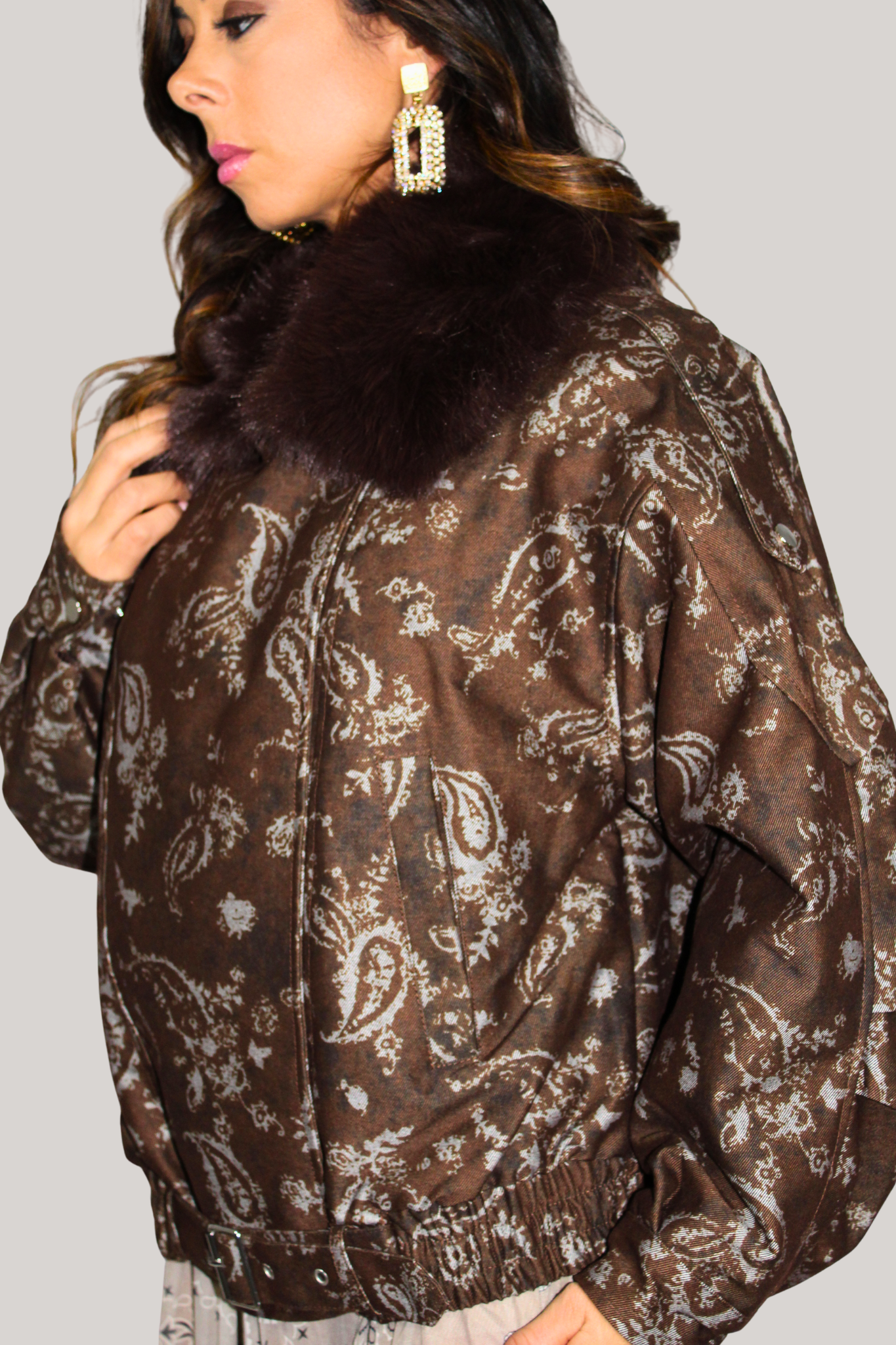 Giacca Bomber Paisley
