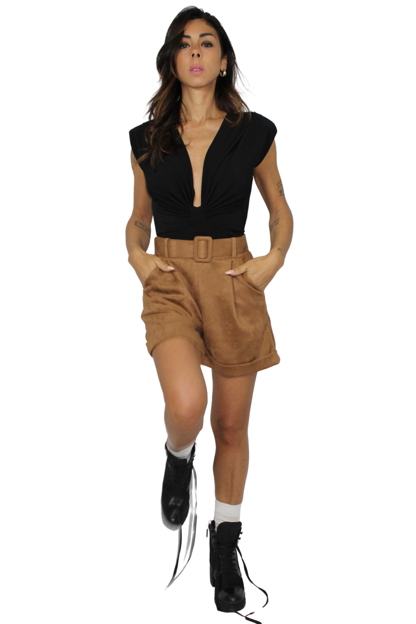 Short camoscio by Kontatto
