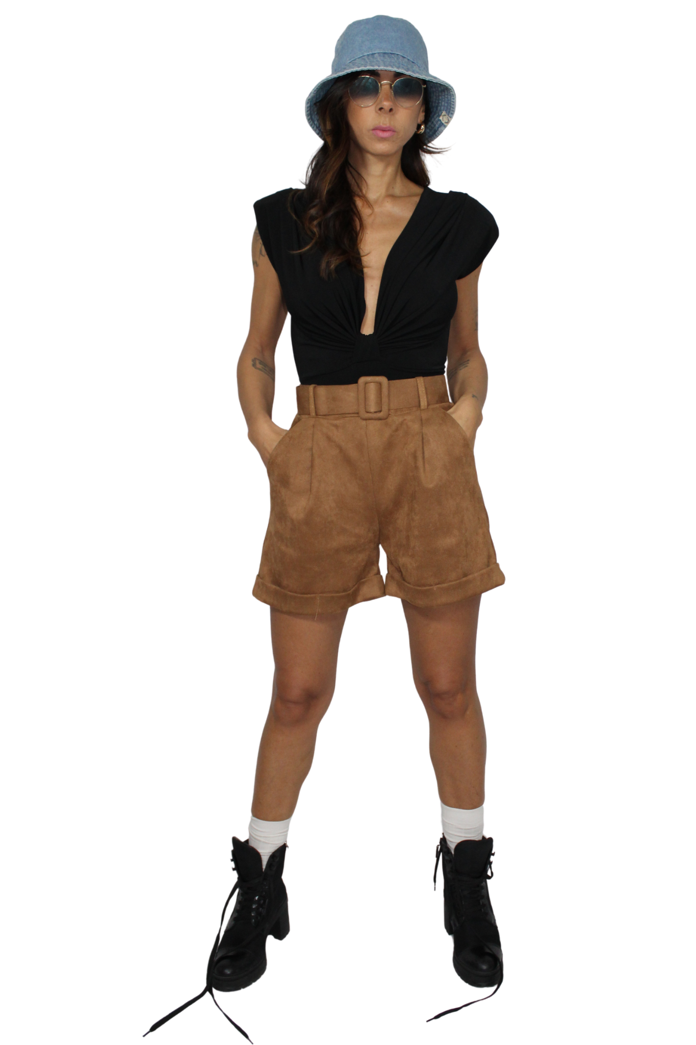 Short camoscio by Kontatto