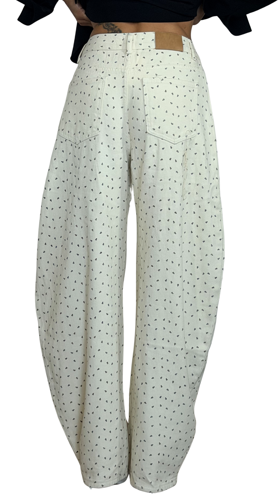 Pantalone a Botte con Microfiori
