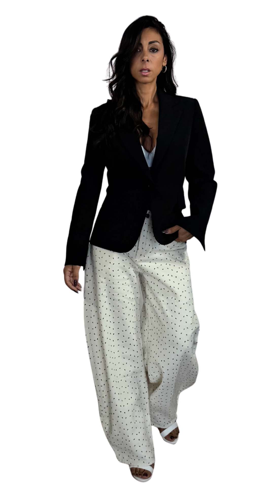 Pantalone a Botte con Microfiori