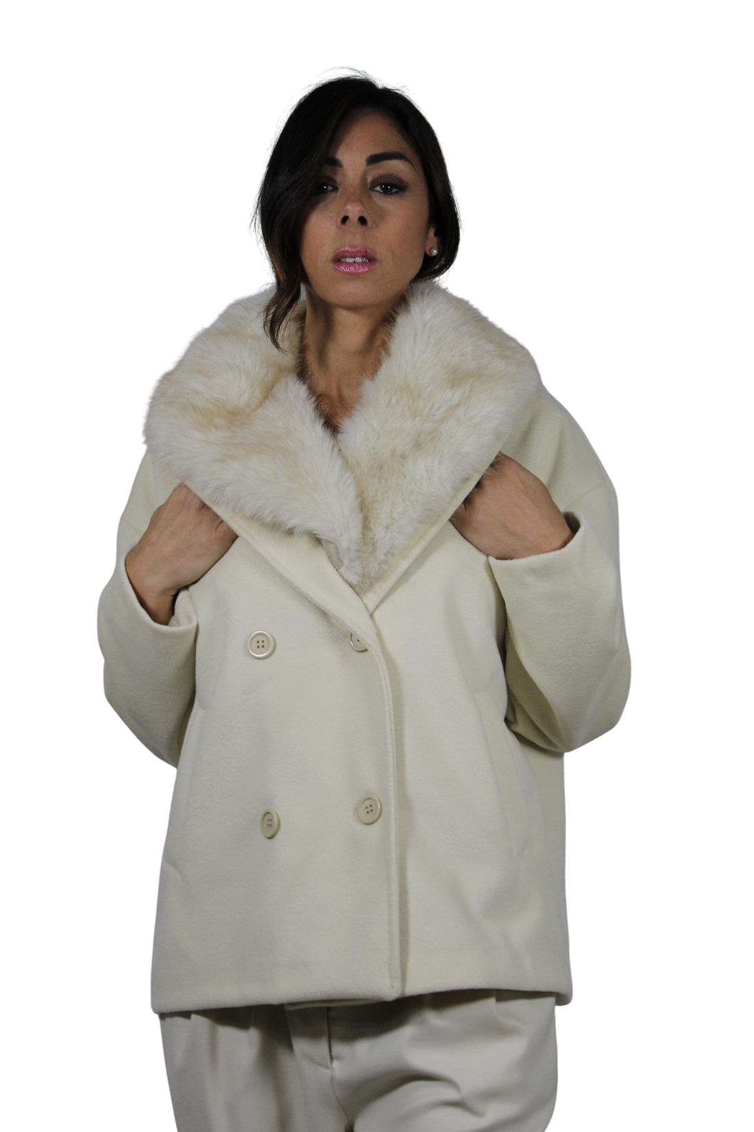 Cappotto corto doppiopetto by Lokita