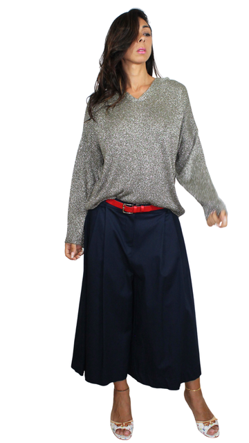 Felpa "Shine" in Lurex