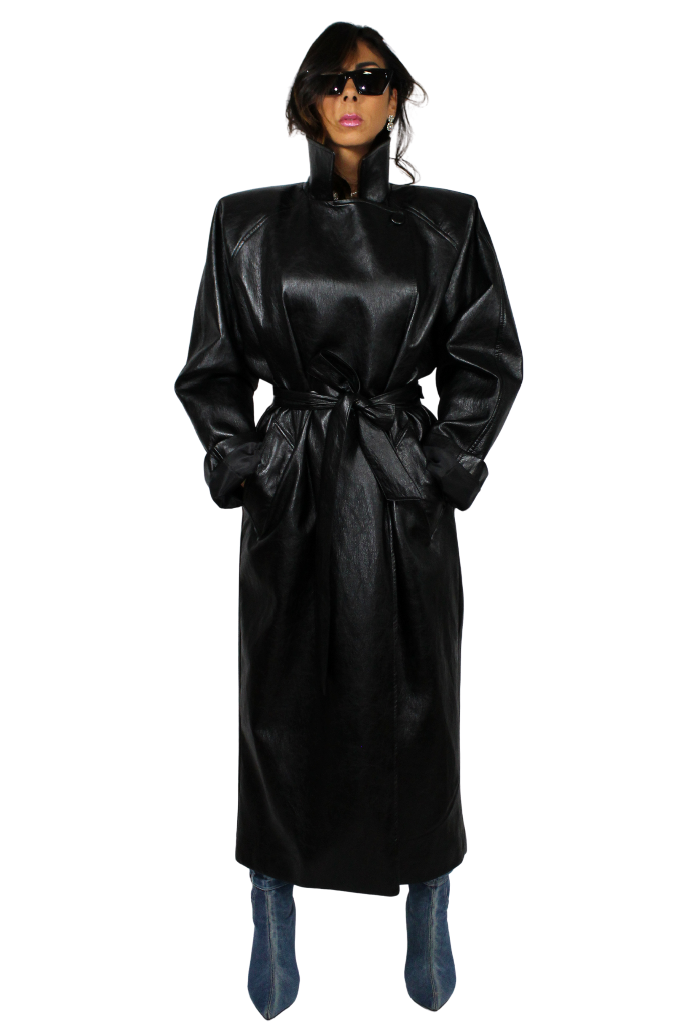 Cappotto Oversize in Pelle by Lumina