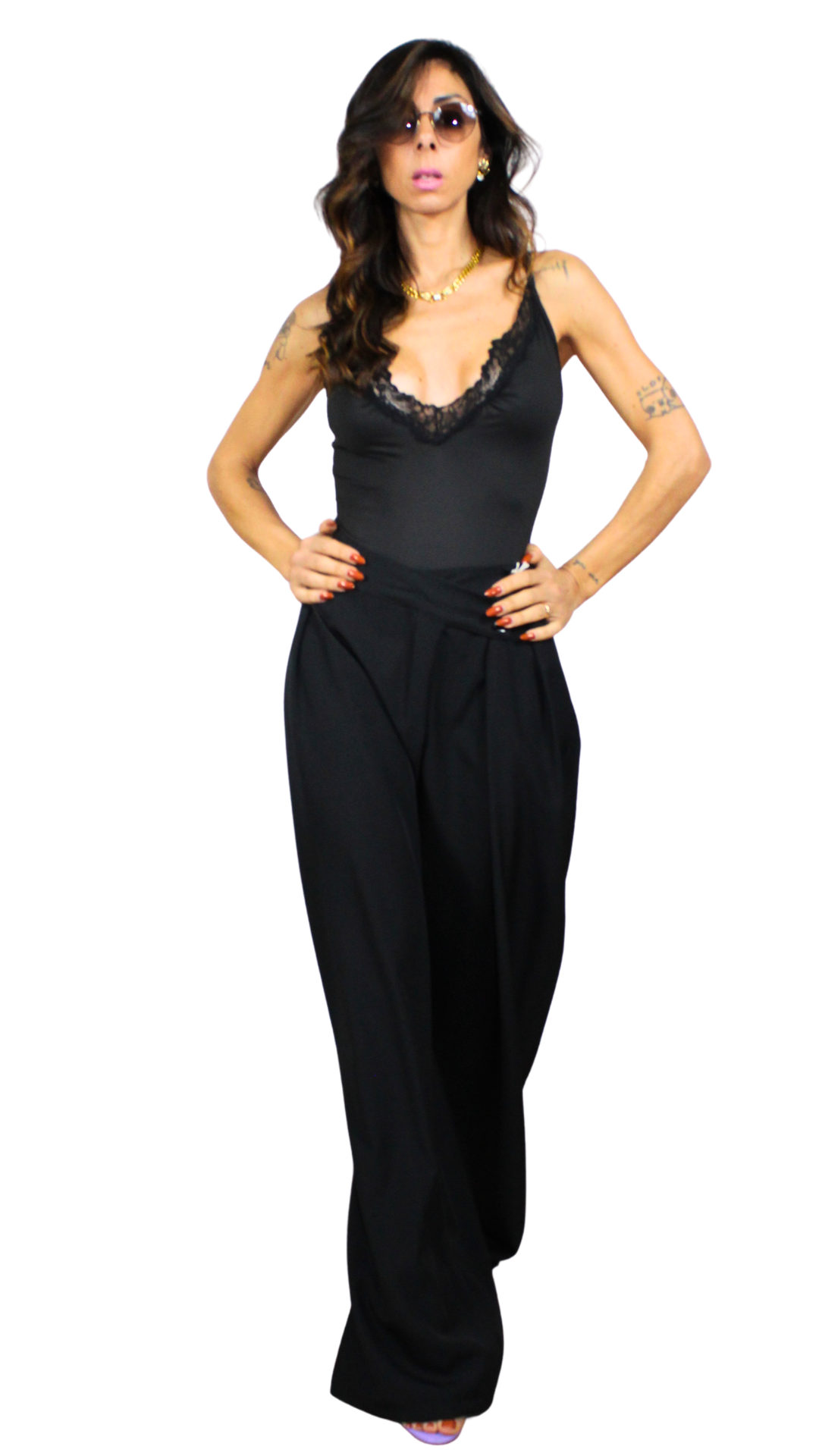 Body Elasticizzato con Pizzo