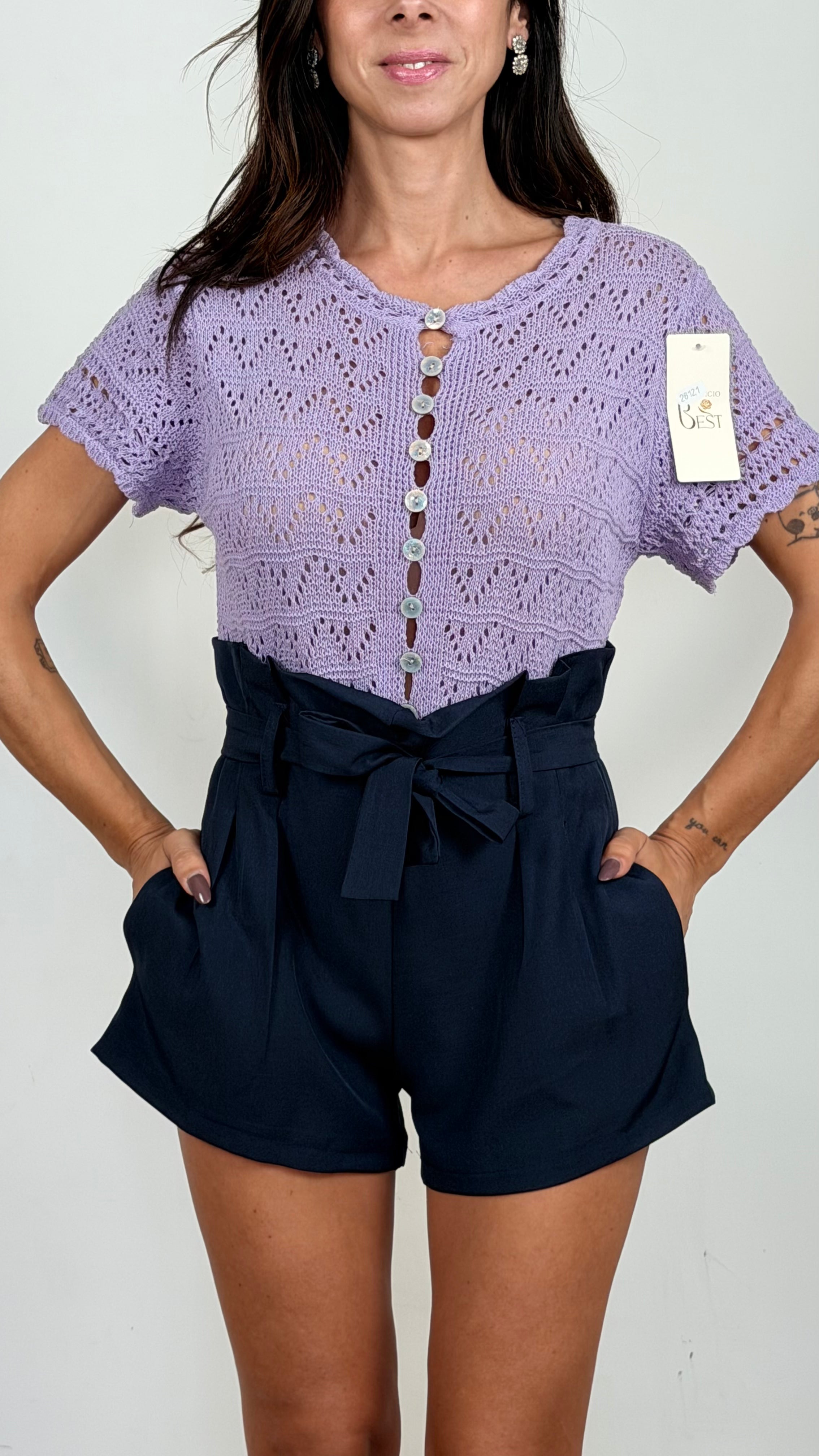 Maglia Crochet Traforata